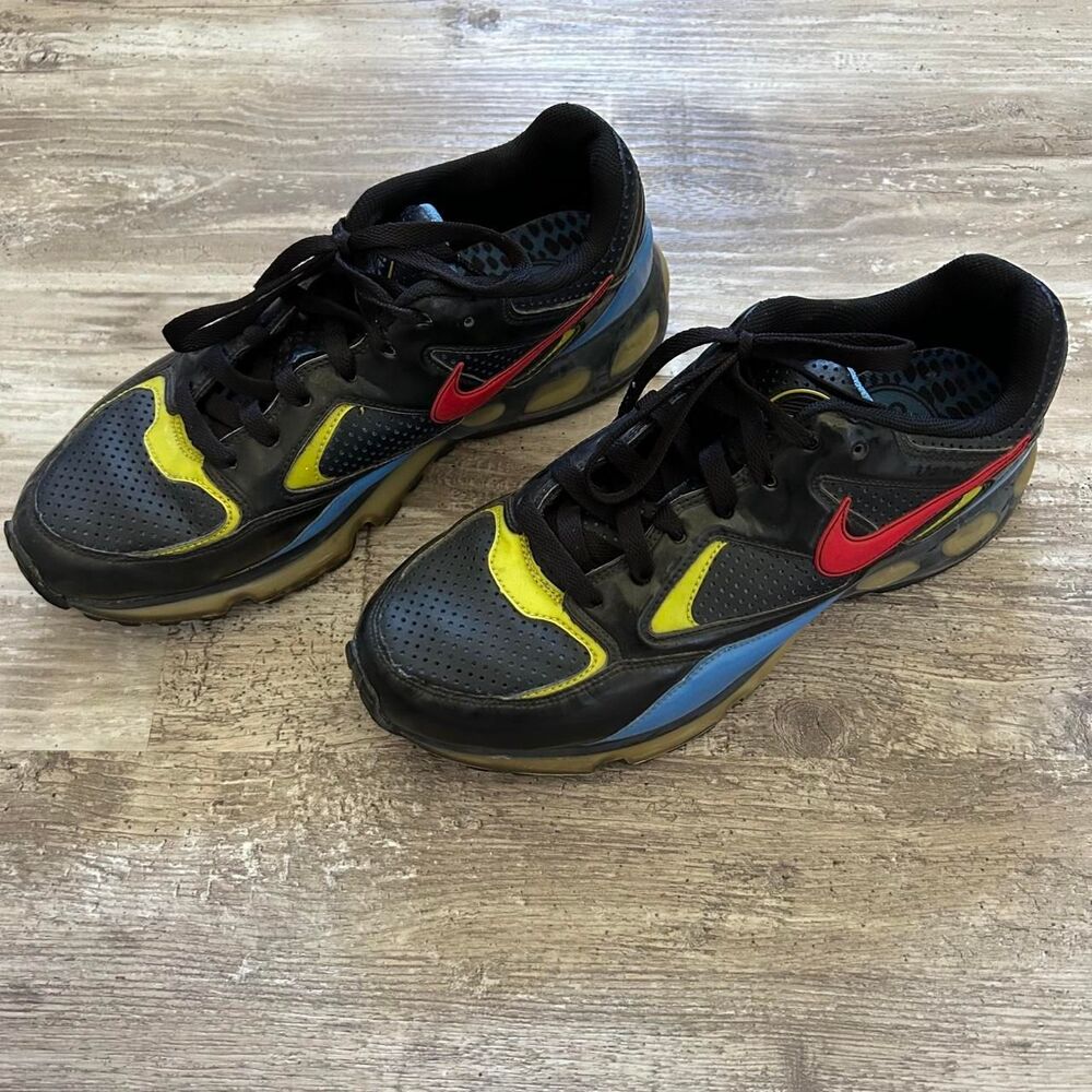 Nike Air Max 360 2007 Men's Y2K streetwear black yellow red blue running trainer